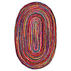 Alternate image 0 for nuLOOM Nomad Hand Braided Tammara Multicolor Oval Area Rug
