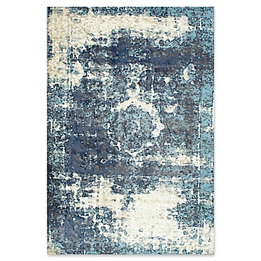 nuLOOM Traces Vintage Lindsy Rug in Blue. View a larger version of this product image.
