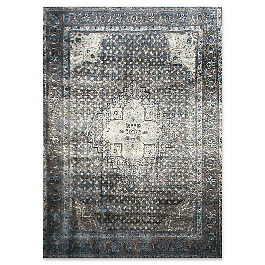 Alternate image 1 for nuLOOM Traces Vintage Kellum 5-Foot 3-Inch x 7-Foot 8-Inch Area Rug in Blue