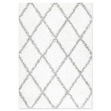 nuLOOM Shanna Shaggy 9-Foot 2-Inch x 12-Foot Area Rug in White. View a larger version of this product image.