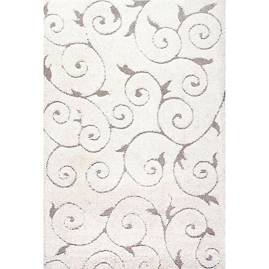 Alternate image 1 for nuLOOM Maisha Shag 6-Foot 7-Inch x 9-Foot Area Rug in Ivory
