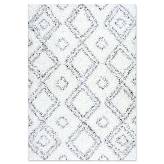 Alternate image 1 for nuLOOM Iola Easy 9-Foot 2-Inch x 12-Foot Shag Area Rug in White