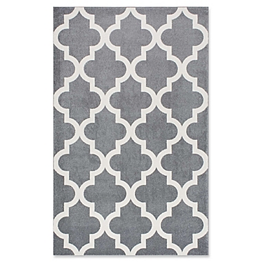 nuLOOM Plymouth RugMeeker Trellis Rug in Grey. View a larger version of this product image.