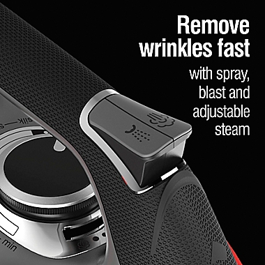 CHI&reg; Manual Steam Iron in Black/Red. View a larger version of this product image.