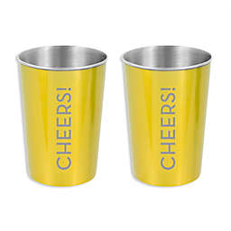 Oenophilia Excursion Wine Cups in Yellow (Set of 2)