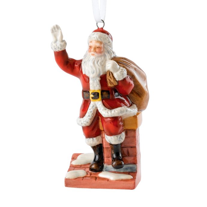 Royal Doulton® Santa on Chimney Christmas Ornament  Bed Bath & Beyond