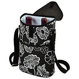 Picnic at Ascot 2-Bottle Printed Wine/Water Bottle Tote