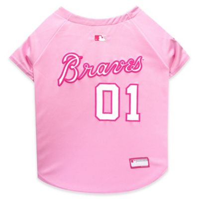 atlanta braves pet jersey