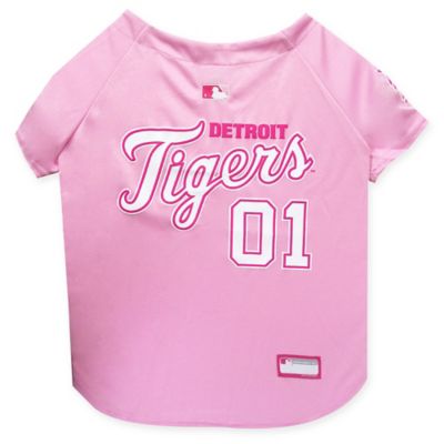 MLB Detroit Tigers Dog Jersey in Pink 