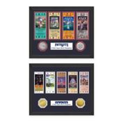 NFL Super Bowl Champions Ticket and Commemorative Coin Collection