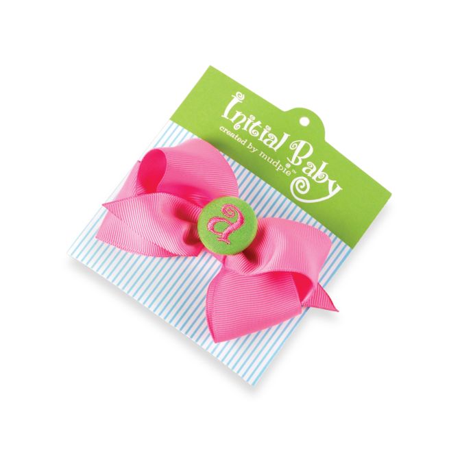 Mud Pie Initial Baby Letter K Hair Bow Buybuy Baby