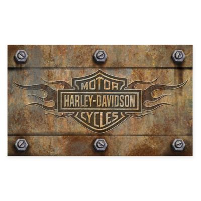 harley davidson welcome mat