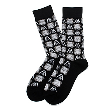 Star Wars&trade; Darth Vader/Stormtrooper Socks in Black. View a larger version of this product image.