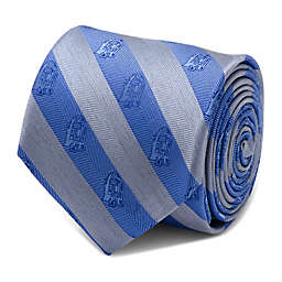 Star Wars™ R2-D2 Striped Men's Tie in Grey/Blue