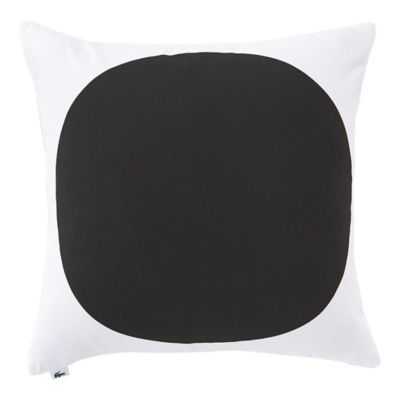 Lacoste Big Dot Square Throw Pillow in White