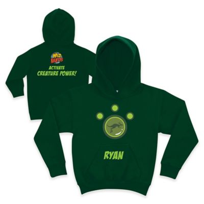 Wild Kratts&trade; Kangaroo Pullover Hoodie in Forest Green