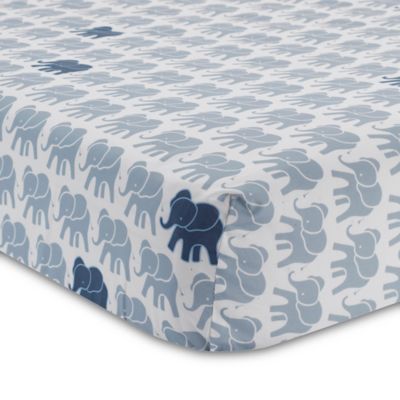 indigo crib sheet