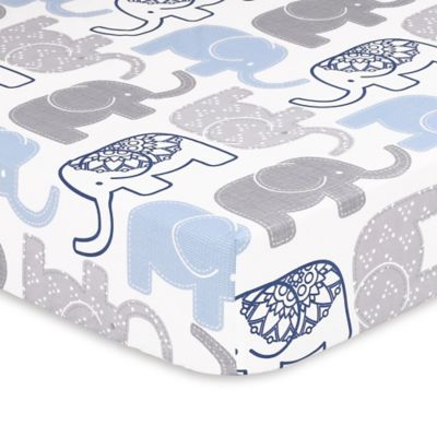 elephant fitted crib sheet