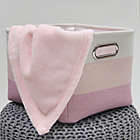 Alternate image 2 for Lambs & Ivy&reg; Ombre Storage Basket in Pink/Gold