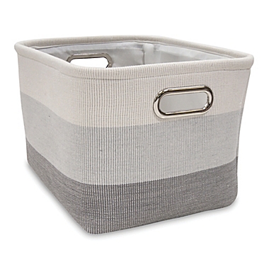 Lambs & Ivy&reg; Ombre Storage Basket in Grey. View a larger version of this product image.