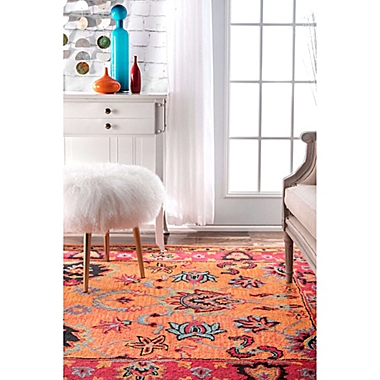 nuLOOM Remade Montesque 7-Foot 6-Inch x 9-Foot 6-Inch Area Rug in Orange. View a larger version of this product image.