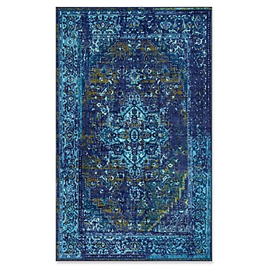 nuLOOM Giza Vintage Reiko Rug in Blue. View a larger version of this product image.