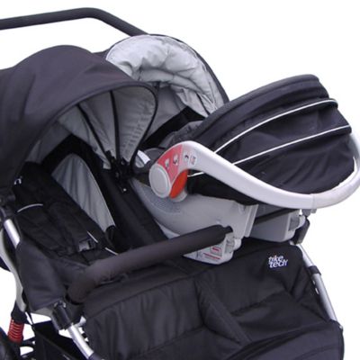 tike tech double stroller car seat adapter