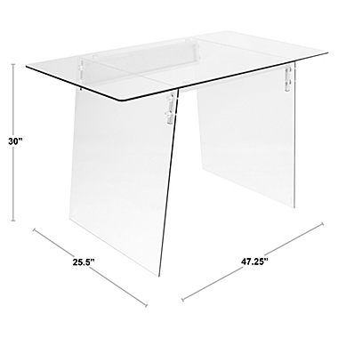 LumiSource&reg; Glacier Desk. View a larger version of this product image.