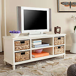 Safavieh Rooney TV Stand in Distressed White