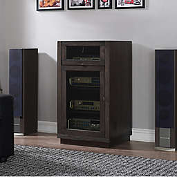 Bell'O Coltrane Record Player Media Cabinet in Espresso