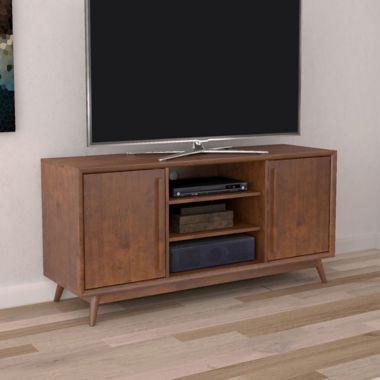 Bell'O Leawood TV Stand in Cherry. View a larger version of this product image.