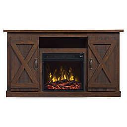 Bell'O® Classic Flame Cottonwood Fireplace TV Stand in Espresso