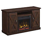 Alternate image 2 for Bell&#39;O&reg; Classic Flame Cottonwood Fireplace TV Stand in Espresso