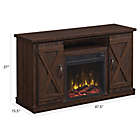 Alternate image 3 for Bell&#39;O&reg; Classic Flame Cottonwood Fireplace TV Stand in Espresso