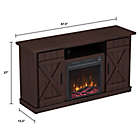 Alternate image 7 for Bell&#39;O&reg; Classic Flame Cottonwood Fireplace TV Stand in Espresso