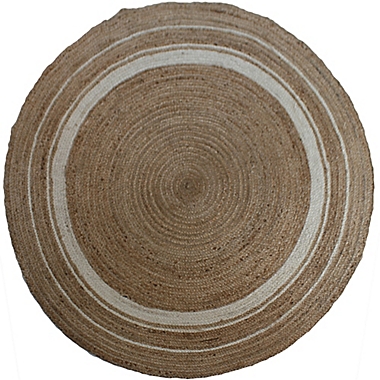 Jute 96-Inch Round Rug in Natural. View a larger version of this product image.