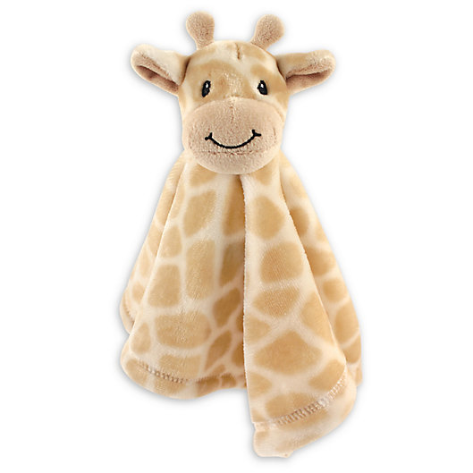 Alternate image 1 for Baby Vision® Hudson Baby® Giraffe Security Blanket in Brown