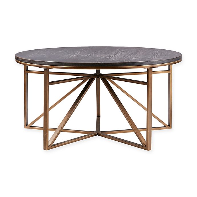 Madison Park Round Coffee Table, Antique Bronze Round Coffee Table
