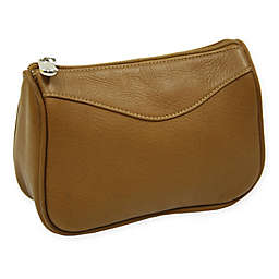 Piel® Leather Classic Carry-All Zip Pouch in Saddle