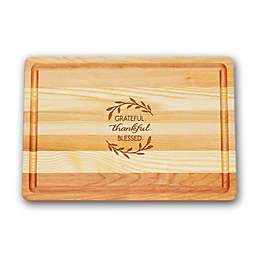 Carved Solutions Master Collection Thankful 14-1/2 Inch x 10-Inch Cutting Board