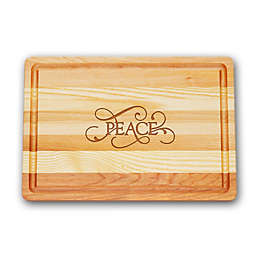 Carved Solutions Master Collection Peace 14-1/2 Inch x 10-Inch Cutting Board