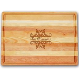 Carved Solutions Master Collection Snowflake 20-Inch x 14.5-Inch Cutting Board