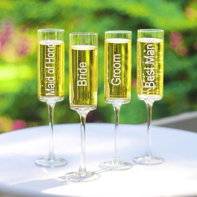 contemporary champagne flutes