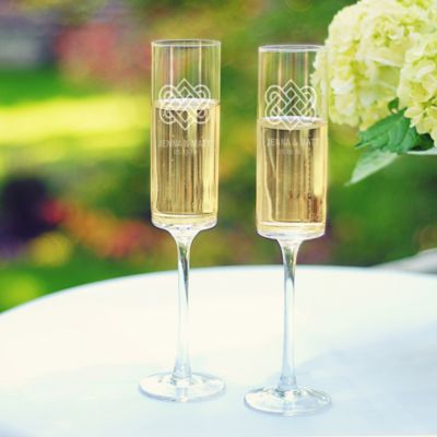 contemporary champagne flute glasses