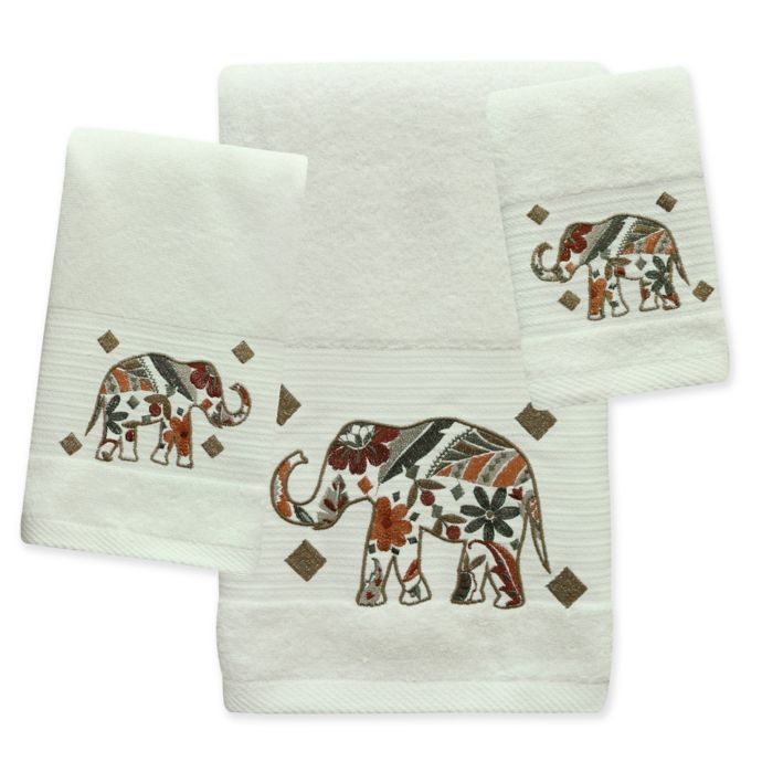 Bacova Boho Elephant Towel Collection in Beige Bed Bath and Beyond Canada