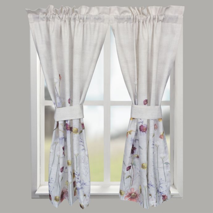 Croscill Pressed Flowers Window Curtain Tier Pair Bed Bath Beyond