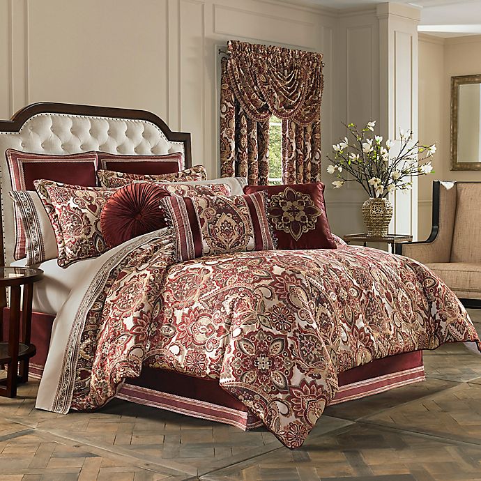 burgundy comforter