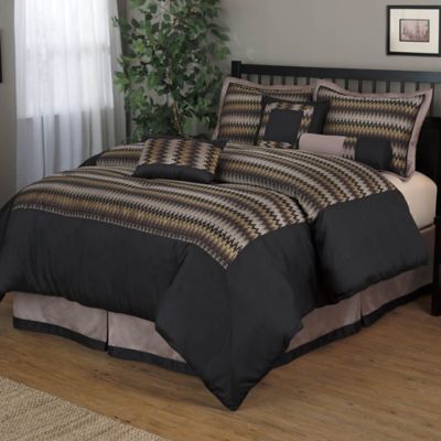 black and tan comforter set