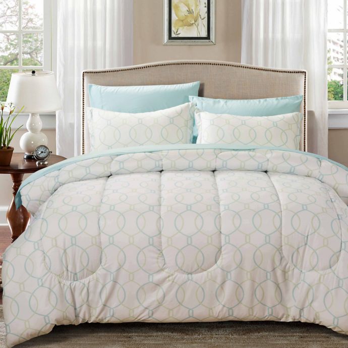 Nanshing Monarch 7-Piece Reversible Full/Queen Comforter ...