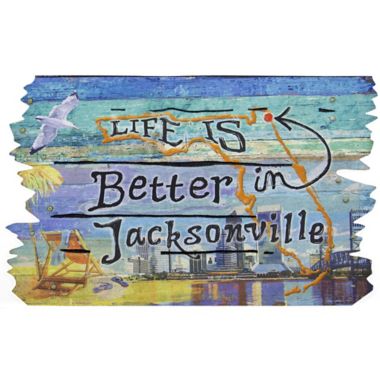 "Life is Better in Jacksonville" 30-Inch x 18-Inch Door Mat. View a larger version of this product image.
